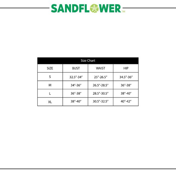 SANDFLOWER Bandeau Bikini Set High Waisted Swimsuit Women's Size L & XL - Picture 12 of 16